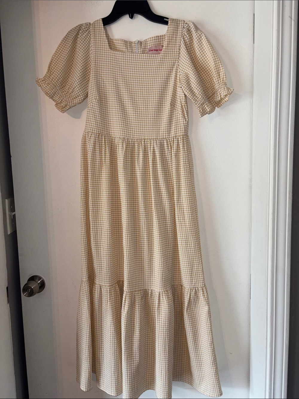 Lisa Says Gah Gingham Midi Dress
